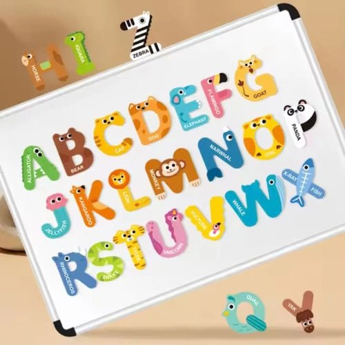 Set De Letras Mayúsculas y Números Magnéticos para Aprender Jugando - Martina Baby & Kids