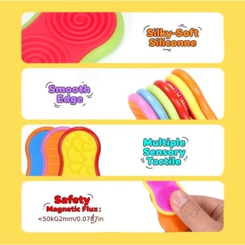 Set De Piedras Sensoriales Magnéticas Con Textura - Martina Baby & Kids