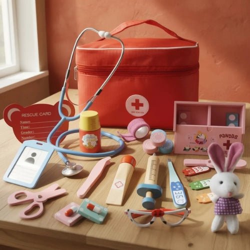 Set Juego De Roles Doctor Juego Madera Niños - Martina Baby & Kids