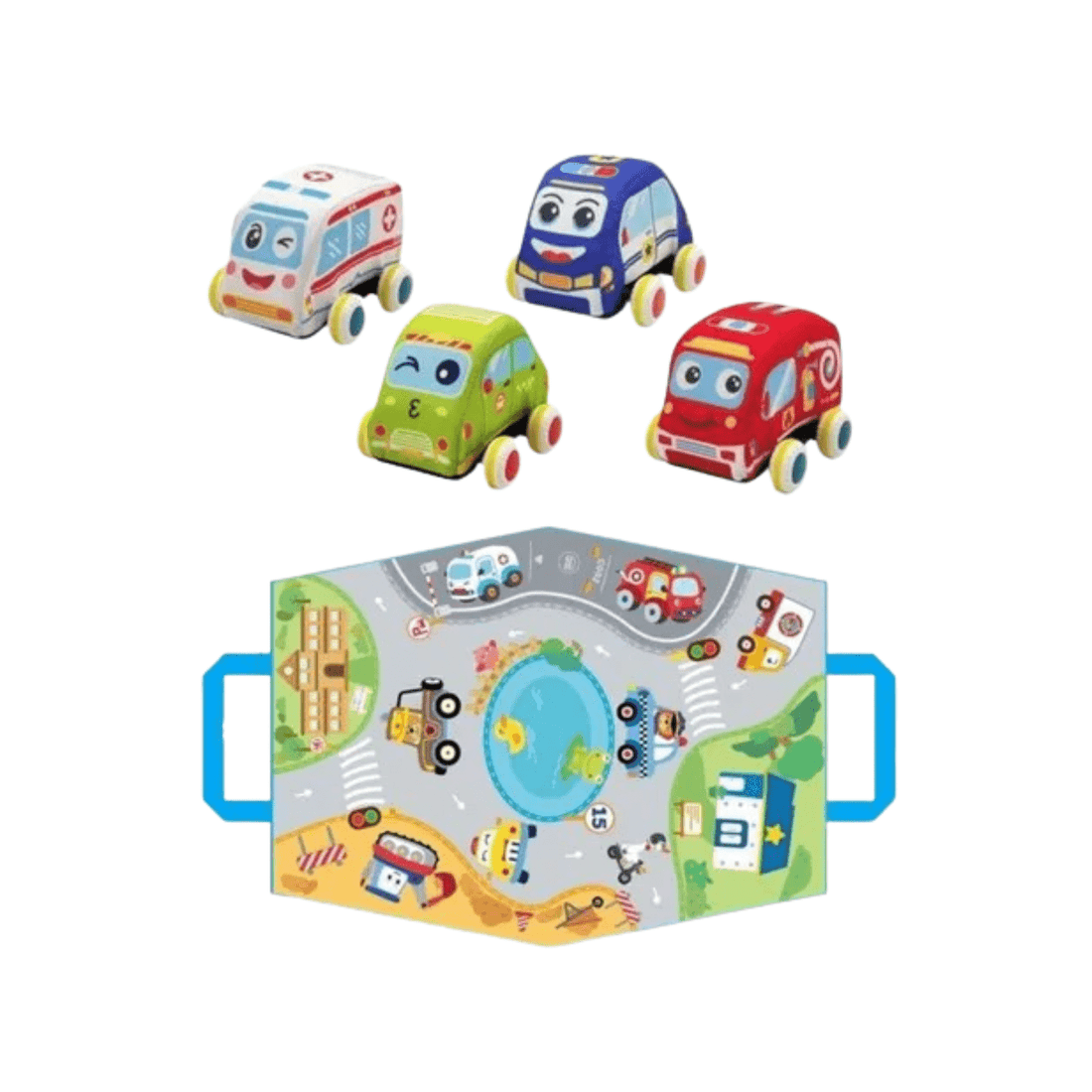 Set Vehiculos de Ciudad Huanger Pack de Autos - Martina Baby & Kids