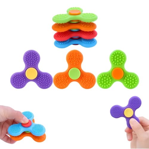 Spinner Sensorial De Silicona Multitextura Mordedor - Martina Baby & Kids