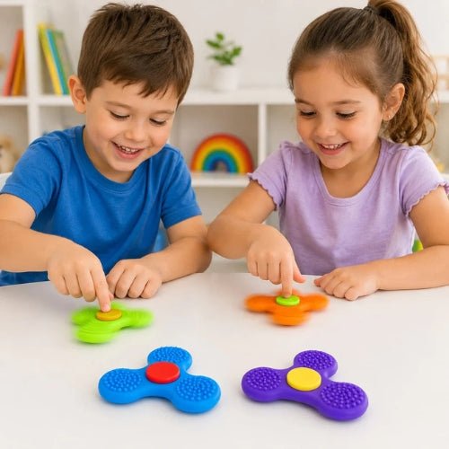 Spinner Sensorial De Silicona Multitextura Mordedor - Martina Baby & Kids