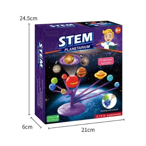 Stem Planetarium Con Proyector Para Pintar - Planetario Diy - Martina Baby & Kids