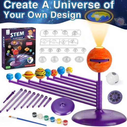 Stem Planetarium Con Proyector Para Pintar - Planetario Diy - Martina Baby & Kids