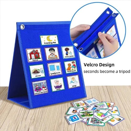 Tabla de Rutina Visual para Niños con 70 Tarjetas de Actividades - Martina Baby & Kids