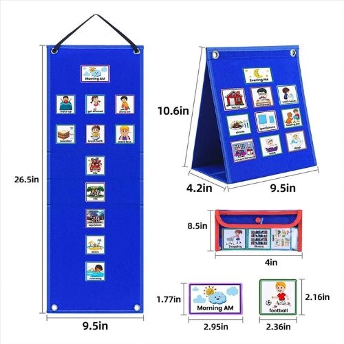Tabla de Rutina Visual para Niños con 70 Tarjetas de Actividades - Martina Baby & Kids