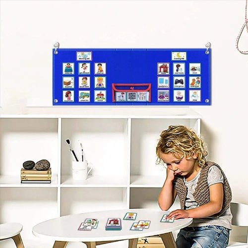 Tabla de Rutina Visual para Niños con 70 Tarjetas de Actividades - Martina Baby & Kids