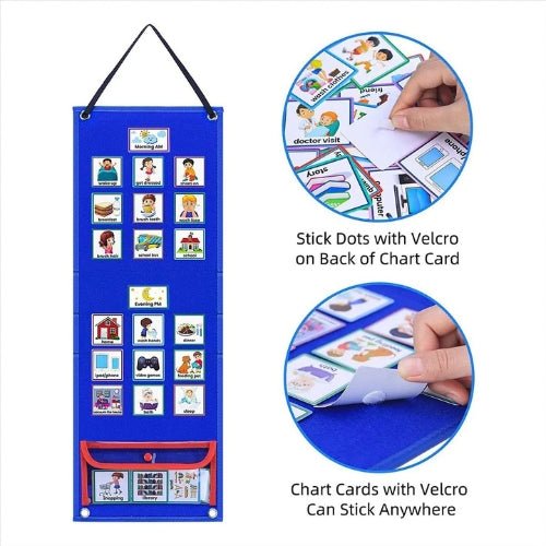 Tabla de Rutina Visual para Niños con 70 Tarjetas de Actividades - Martina Baby & Kids