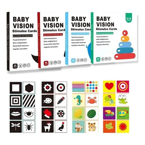 Tarjetas de Estimulación Visual Didáctico Para Bebes - Martina Baby & Kids