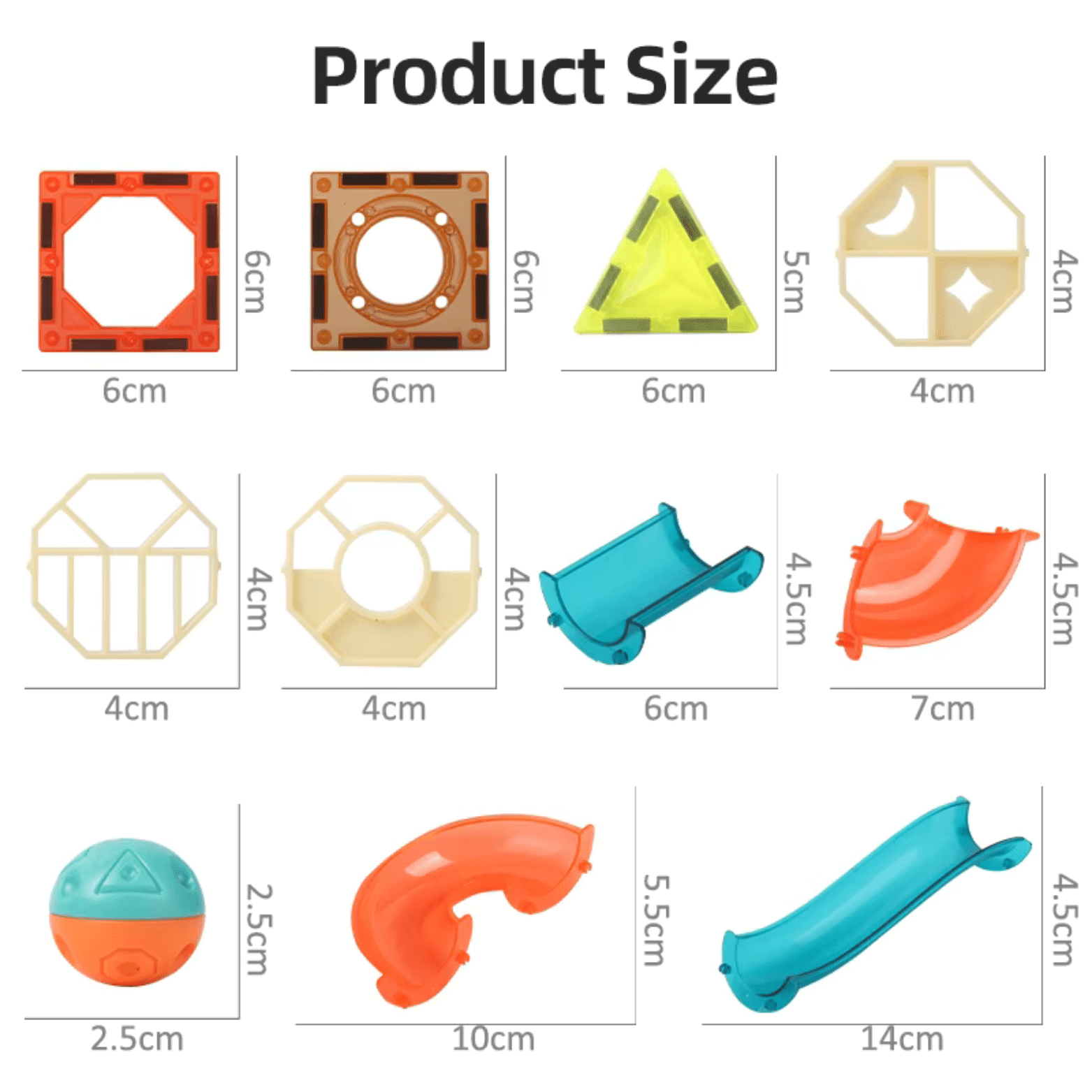 Bloques Magnéticos Set de Construcción Tobogán 98 Piezas - Martina Baby & Kids