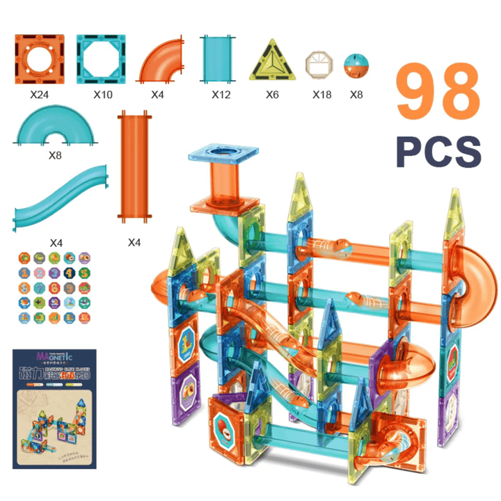 Bloques Magnéticos Set de Construcción Tobogán 98 Piezas - Martina Baby & Kids