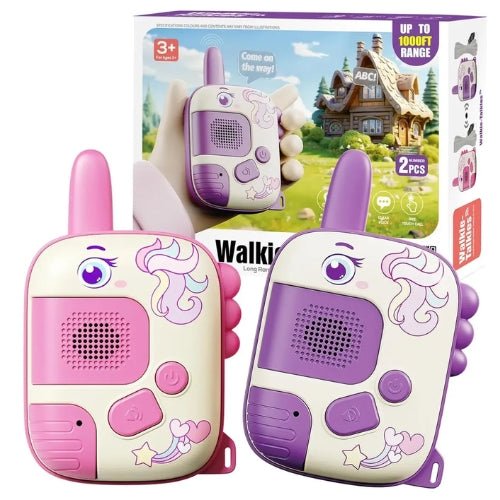 Walkie Talkie Dinosaurios Alcance 300mts Set 2 unidades - Martina Baby & Kids