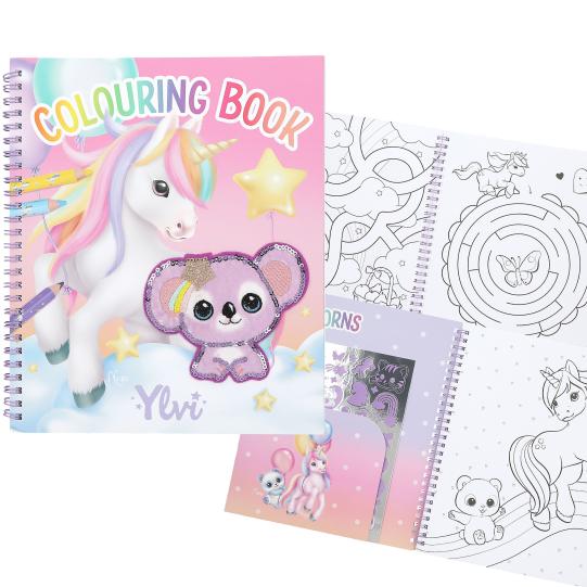 Ylvi Libro De Colorear Con Unicornio Y Lentejuelas - Martina Baby & Kids